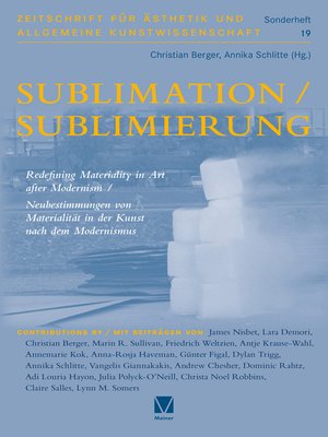 cover image of Sublimation/Sublimierung